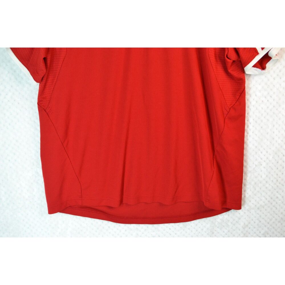 Adidas Climalite Nebraska Men's XL Red Short Sleeve Polo Shirt - Picture 3 of 14